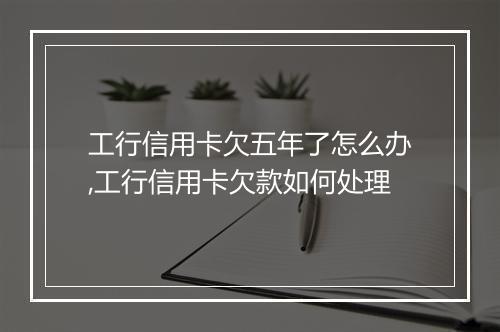 工行信用卡欠五年了怎么办,工行信用卡欠款如何处理