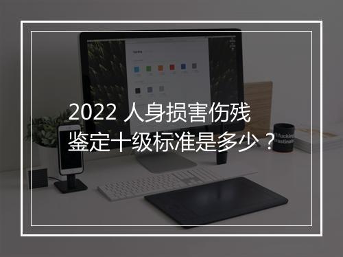 2022 人身损害伤残鉴定十级标准是多少？