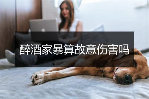 醉酒家暴算故意伤害吗