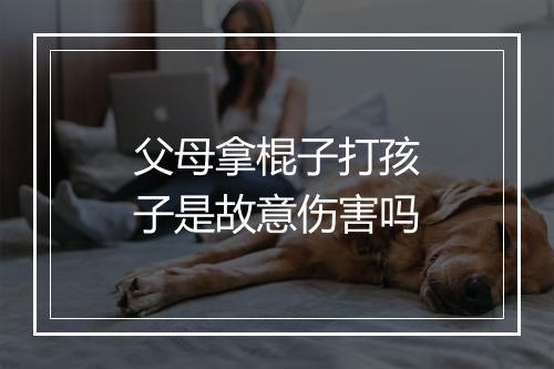 父母拿棍子打孩子是故意伤害吗