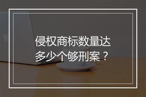 侵权商标数量达多少个够刑案？