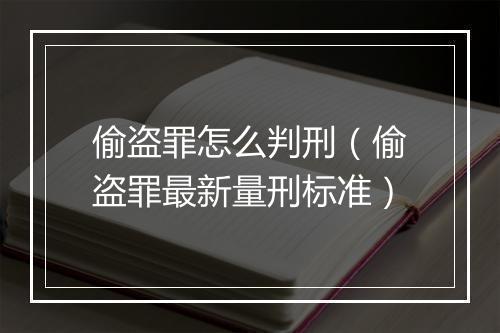 偷盗罪怎么判刑（偷盗罪最新量刑标准）