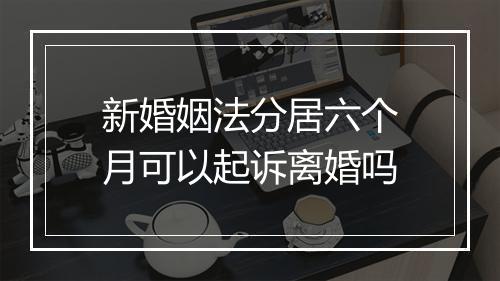 新婚姻法分居六个月可以起诉离婚吗