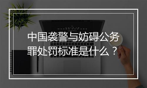 中国袭警与妨碍公务罪处罚标准是什么？