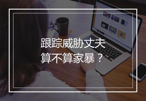 跟踪威胁丈夫算不算家暴？