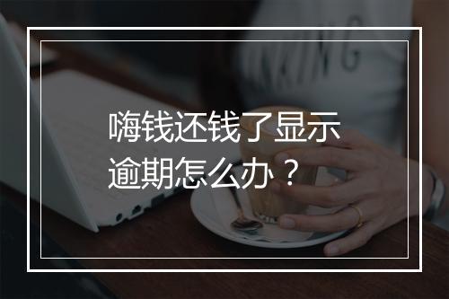 嗨钱还钱了显示逾期怎么办？