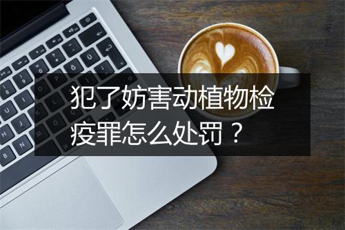 犯了妨害动植物检疫罪怎么处罚？