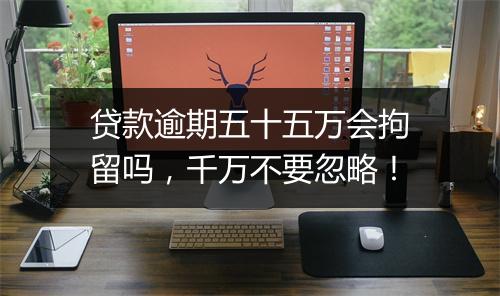 贷款逾期五十五万会拘留吗，千万不要忽略！