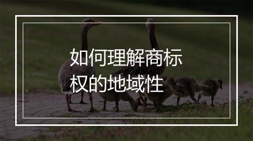 如何理解商标权的地域性