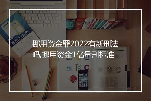 挪用资金罪2022有新刑法吗,挪用资金1亿量刑标准