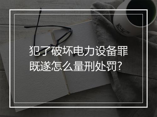 犯了破坏电力设备罪既遂怎么量刑处罚?