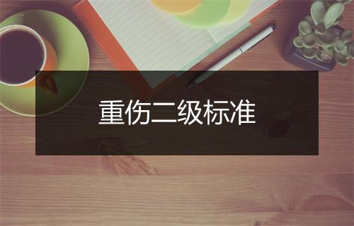 重伤二级标准