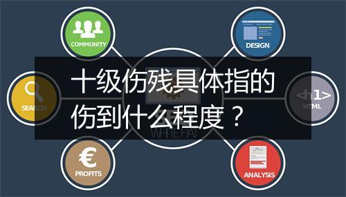十级伤残具体指的伤到什么程度？