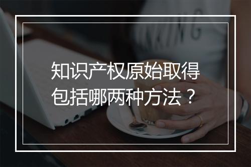 知识产权原始取得包括哪两种方法？