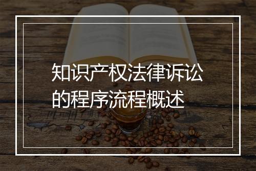 知识产权法律诉讼的程序流程概述