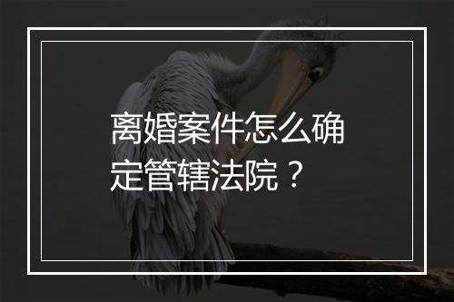 离婚案件怎么确定管辖法院？