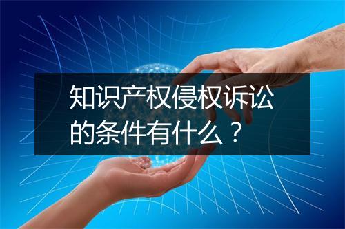 知识产权侵权诉讼的条件有什么？