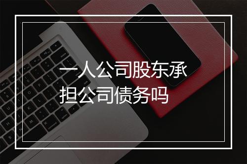 一人公司股东承担公司债务吗