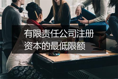 有限责任公司注册资本的最低限额