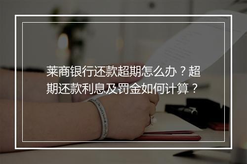 莱商银行还款超期怎么办？超期还款利息及罚金如何计算？