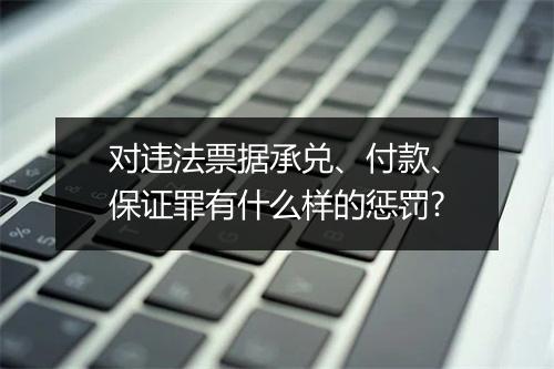 对违法票据承兑、付款、保证罪有什么样的惩罚?