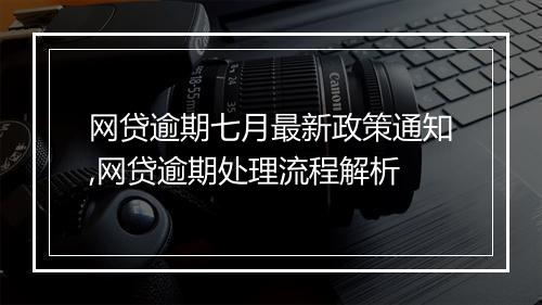 网贷逾期七月最新政策通知,网贷逾期处理流程解析