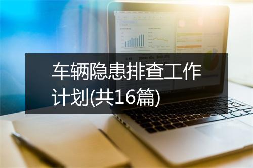 车辆隐患排查工作计划(共16篇)