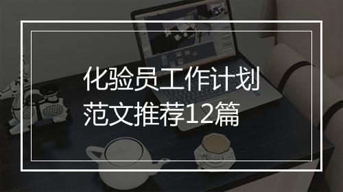 化验员工作计划范文推荐12篇