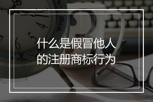 什么是假冒他人的注册商标行为