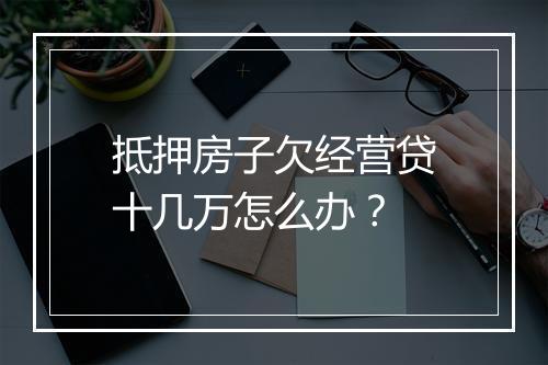 抵押房子欠经营贷十几万怎么办？