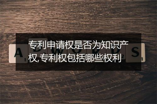 专利申请权是否为知识产权,专利权包括哪些权利