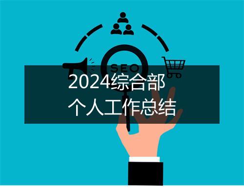 2024综合部个人工作总结