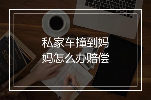 私家车撞到妈妈怎么办赔偿