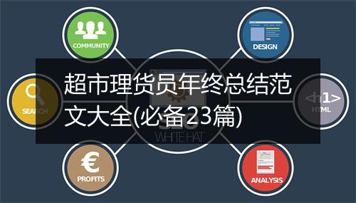 超市理货员年终总结范文大全(必备23篇)