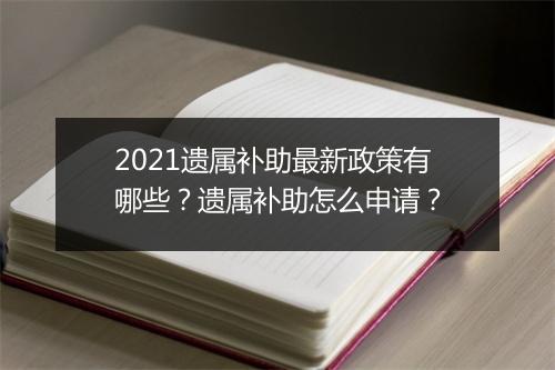 2021遗属补助最新政策有哪些？遗属补助怎么申请？