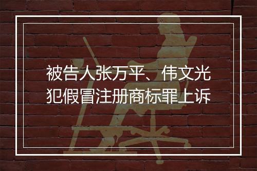 被告人张万平、伟文光犯假冒注册商标罪上诉