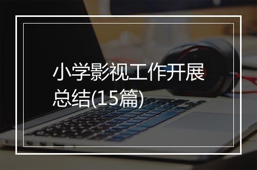 小学影视工作开展总结(15篇)