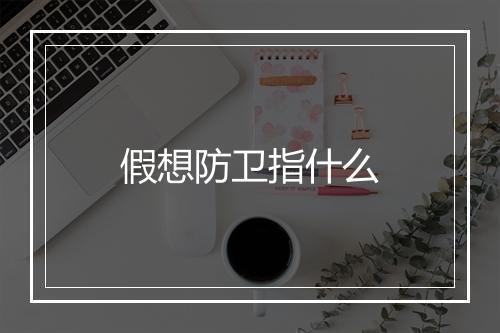 假想防卫指什么