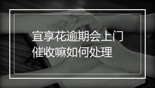 宜享花逾期会上门催收嘛如何处理