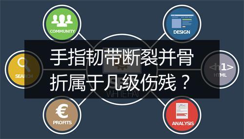 手指韧带断裂并骨折属于几级伤残？