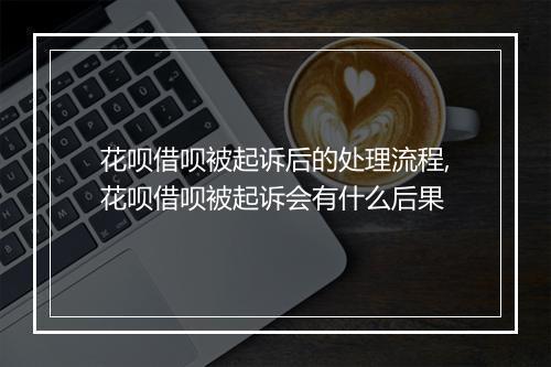 花呗借呗被起诉后的处理流程,花呗借呗被起诉会有什么后果
