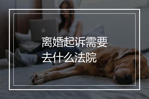 离婚起诉需要去什么法院