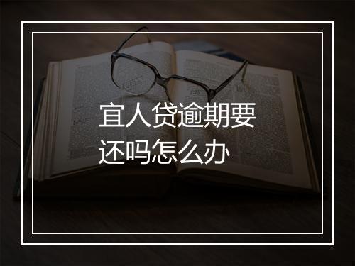 宜人贷逾期要还吗怎么办