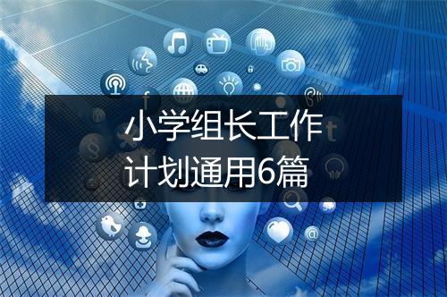 小学组长工作计划通用6篇