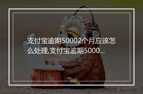 支付宝逾期50002个月应该怎么处理,支付宝逾期50002个月后果严重吗