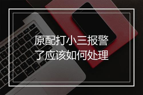 原配打小三报警了应该如何处理