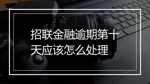 招联金融逾期第十天应该怎么处理