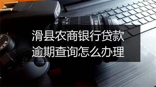 滑县农商银行贷款逾期查询怎么办理
