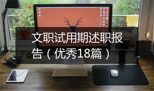 文职试用期述职报告（优秀18篇）