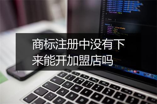 商标注册中没有下来能开加盟店吗